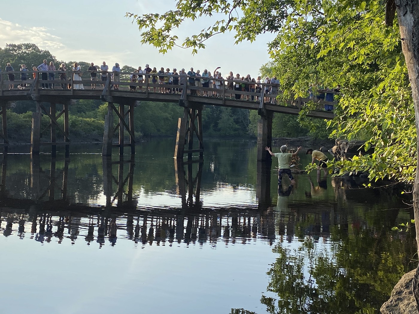nearly 100 people came together at The Old Manse in Concord to celebrate the summer solstice